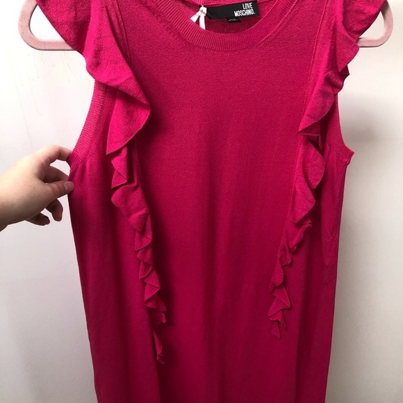Love Moschino | NWT Fuchsia Pink Dress Size 6 - Picture 7 of 11
